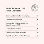 Ce sérum hautement nutritif spécialement formulé pour la peau délicate et fine du contour de l'œil aide à réduire l’apparence des poches, des rides et des cernes.
