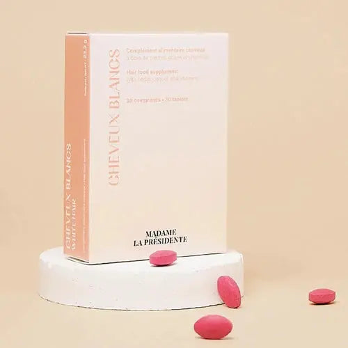 MADAME LA PRÉSIDENTE : complément alimentaire cheveux blancs Bumpy