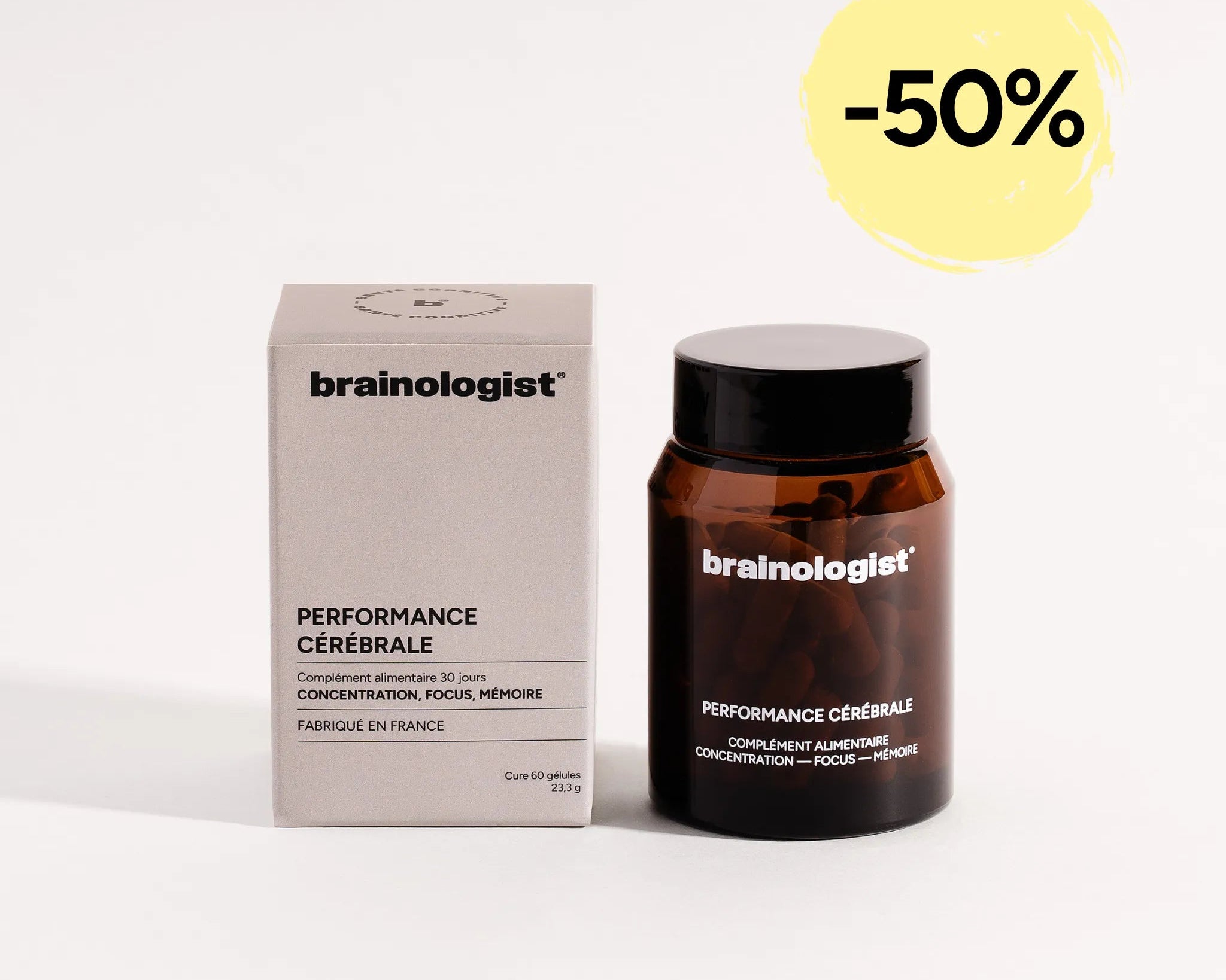 Brainologist : Performance cérébrale - complément alimentaire focus et concentration