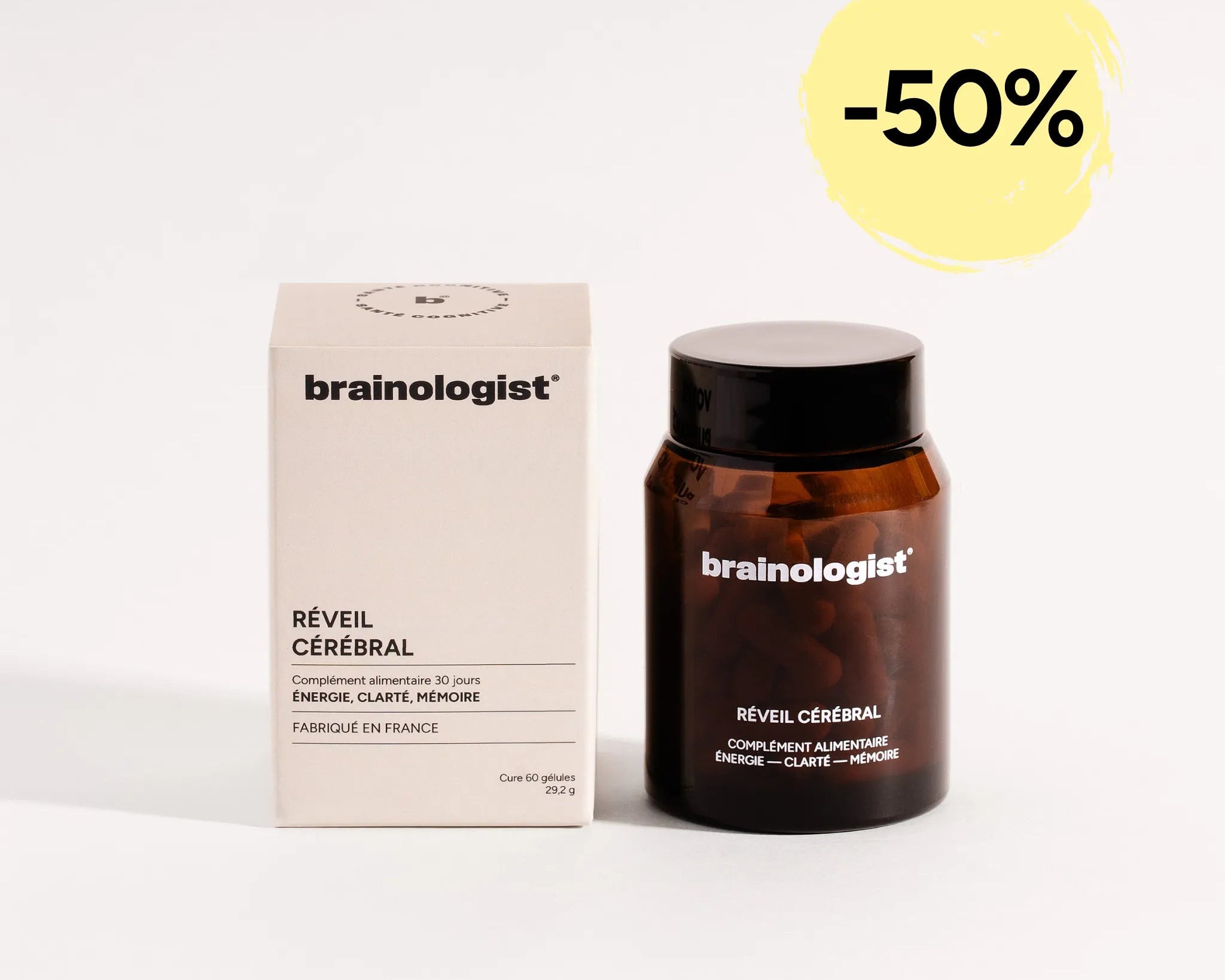 Brainologist : Réveil cérébral - complément alimentaire énergie et clarté mentale