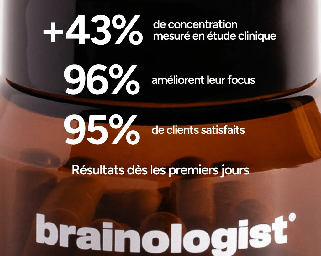 Performance Cérébrale Brainologist – +43% de concentration mesurés en étude clinique