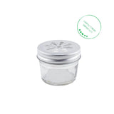 LAMAZUNA : Pot de rangement en verre - couvercle ajouré