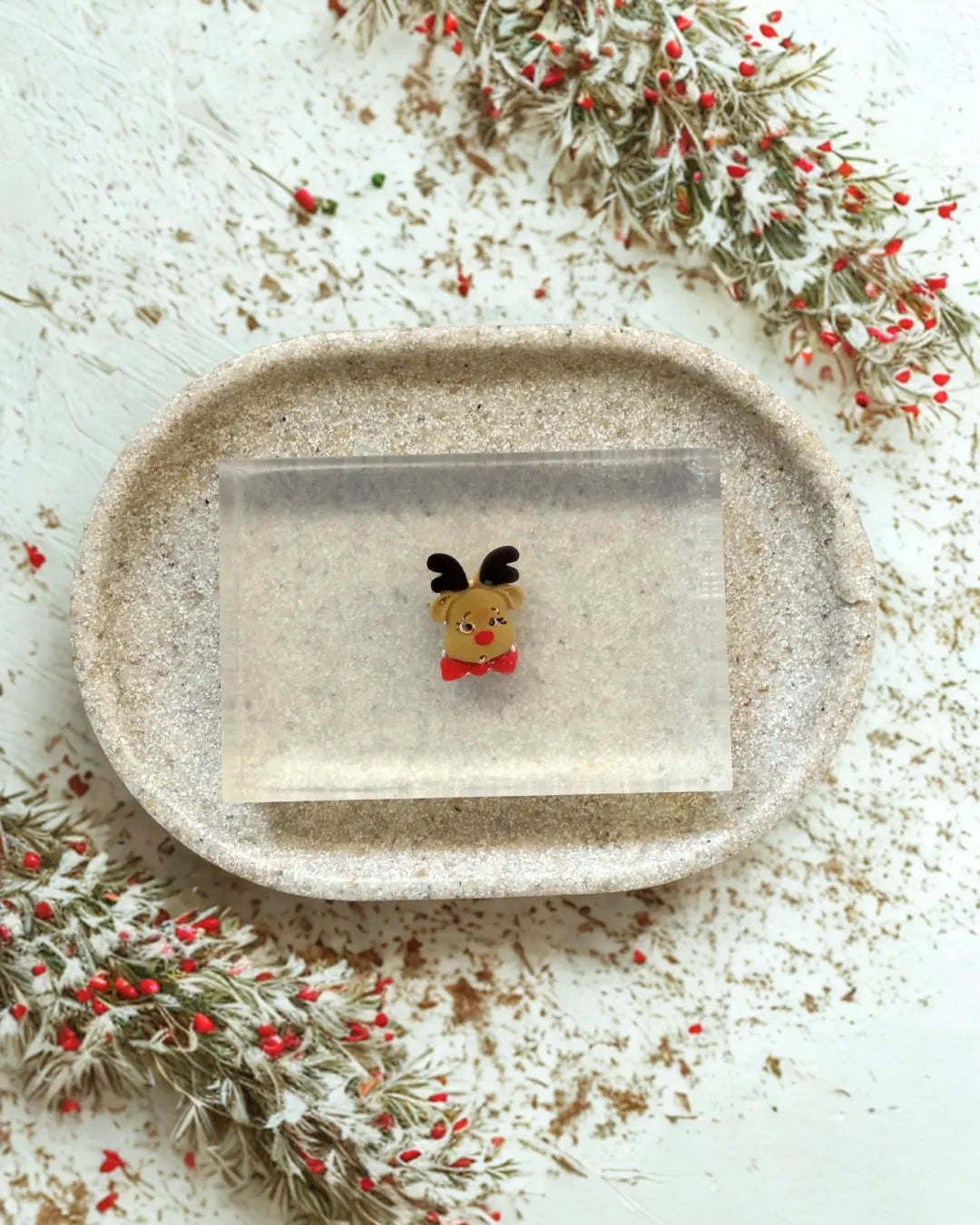 Savon Rennes de Noël avec Surprise - Cadeau Noël Enfant Fait Main en France Soap Hit