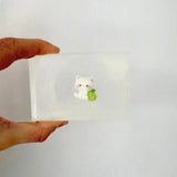 Savon Apple Cat Mini Chat avec Surprise - Savon Enfant Fait Main en France Soap Hit