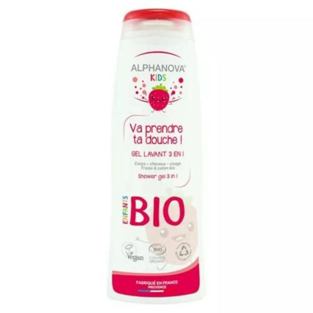 “VA PRENDRE TA DOUCHE” FRAISE BIO* ALPHANOVA KIDS (250ml) Bumpy