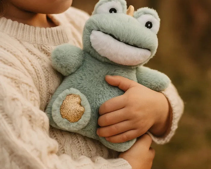 Plic : Bouillotte doudou Gribouil la Grenouille - Sèche - Chaud/Froid