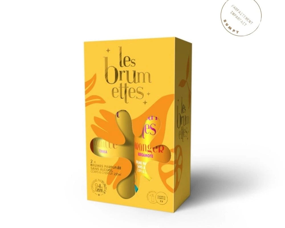 Hot vanilla ! Une exquise gourmandise aux tonalités précieuses et captivantes et L’eau ensoleillée ! Une envolée d’agrumes aux facettes dorées, lumineuses et solaires

Ce coffret contient deux brumes parfumées 250ml : Vanille / Tonka et Oranger / Bergamote
