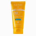 KERBI : Lait solaire minéral SPF50 parfum monoï 100g - packshot