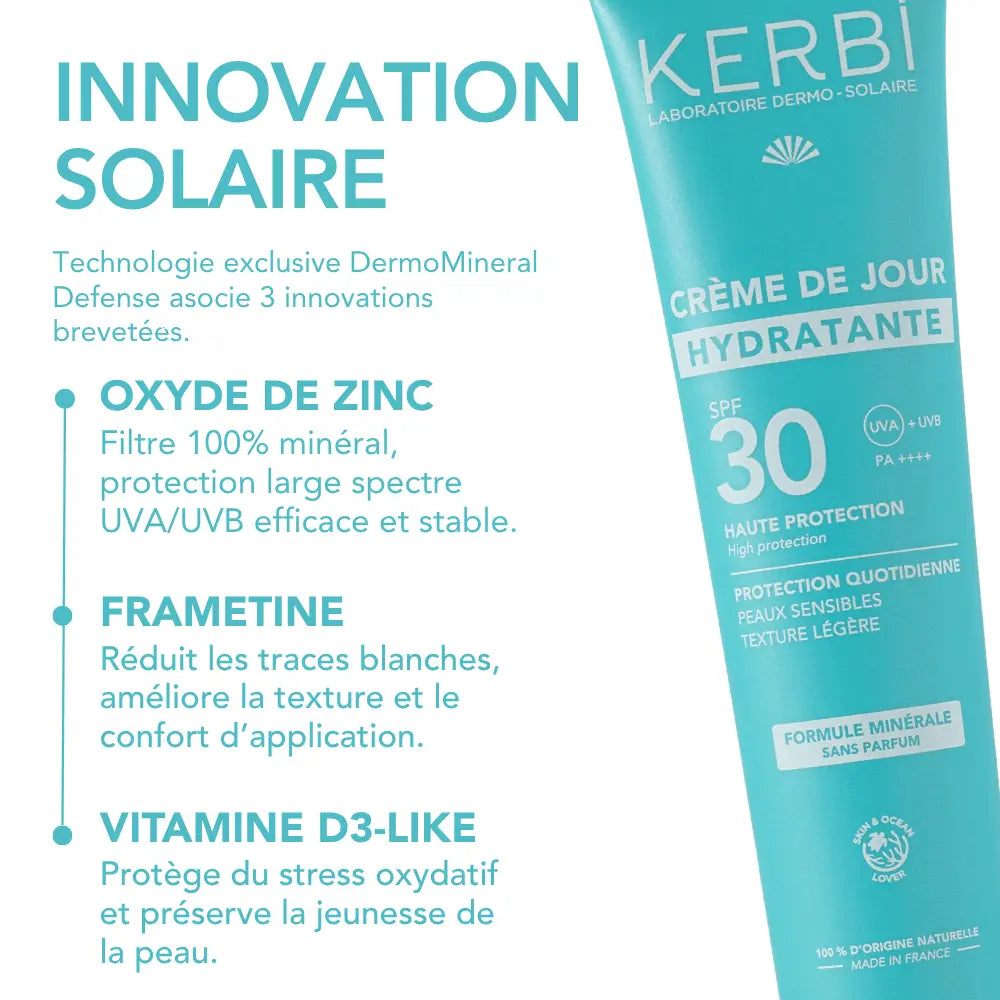 KERBI : Ingrédients de la protection solaire minérale