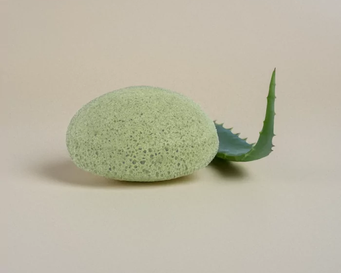 Plic : Eponge Konjac - Aloe vera - Visage - Hydratante