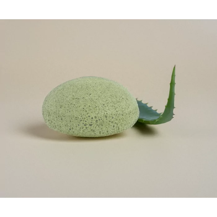 Plic : Eponge Konjac - Aloe vera - Visage - Hydratante