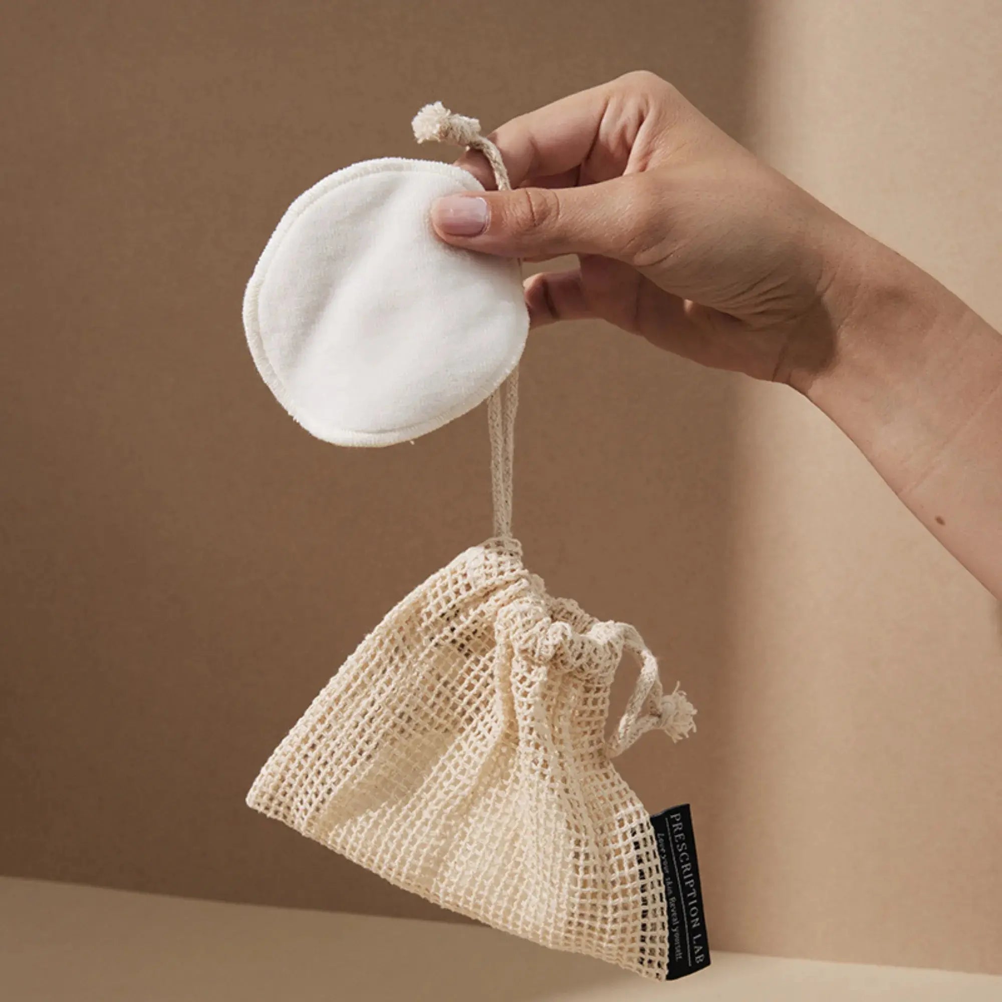 P.Lab Beauty : Cotons Bio Réutilisables - 6 Cotons Bumpy