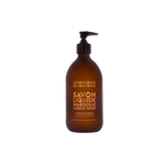 Flacon pompe en verre ambré sérigraphié de savon liquide Fleur d'Oranger Compagnie de Provence, édition limitée