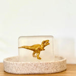 Savon Dinosaure Doré Brillant avec Surprise - Savon Dinosaure Enfant Fait Main en France Soap Hit
