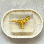 Savon Dinosaure Doré Brillant avec Surprise - Savon Dinosaure Enfant Fait Main en France Soap Hit