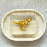 Savon Dinosaure Doré Brillant avec Surprise - Savon Dinosaure Enfant Fait Main en France Soap Hit