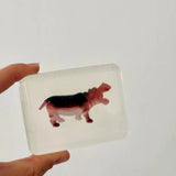 Savon Hippopotame avec Surprise - Savon Enfant Fait Main en France Soap Hit