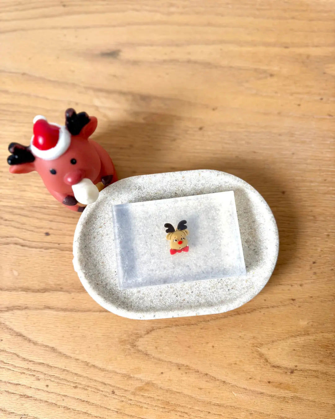 Savon Rennes de Noël avec Surprise - Cadeau Noël Enfant Fait Main en France Soap Hit