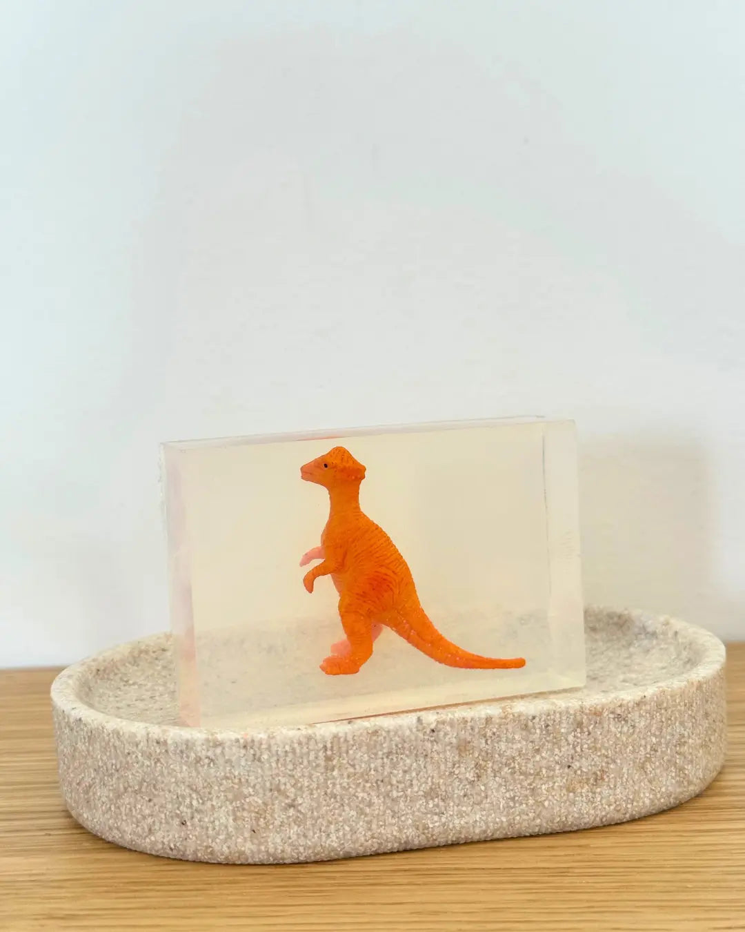 Savon Parasaurolophus Dinosaure avec Surprise - Savon Dinosaure Enfant Fait Main en France Soap Hit