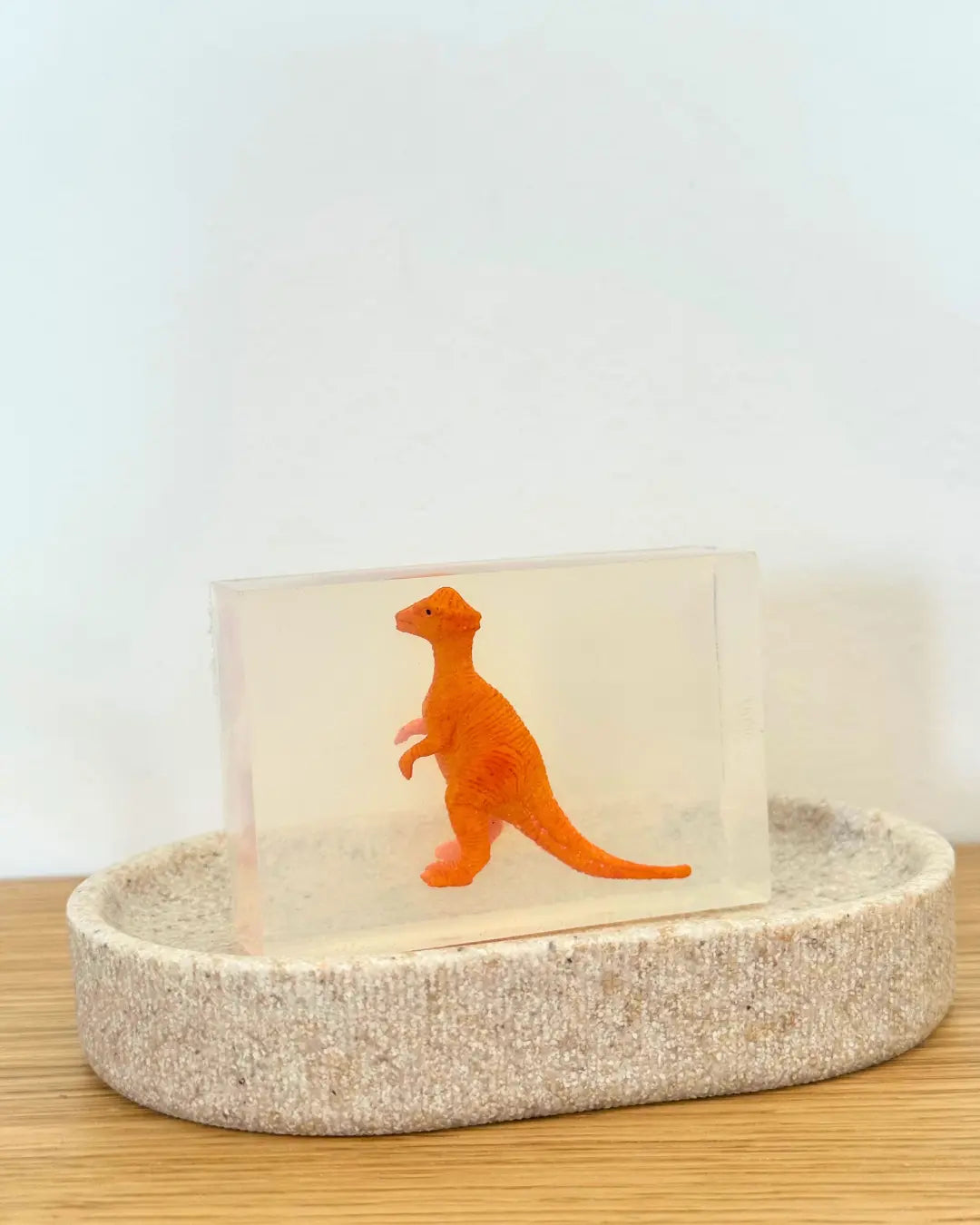 Savon Parasaurolophus Dinosaure avec Surprise - Savon Dinosaure Enfant Fait Main en France Soap Hit