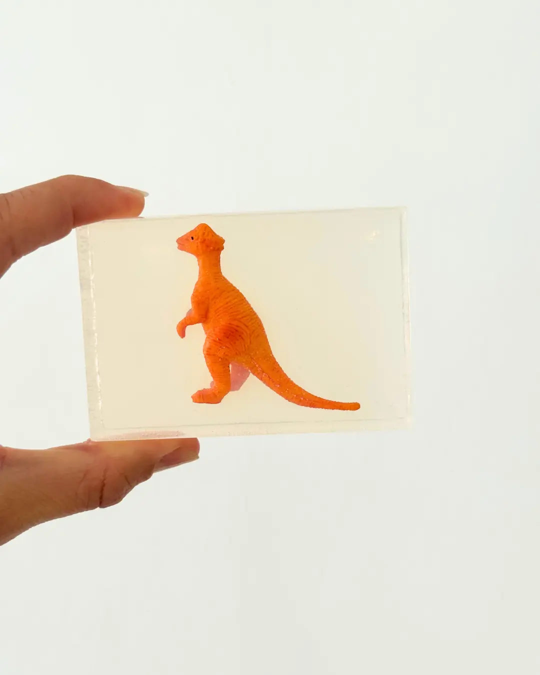 Savon Parasaurolophus Dinosaure avec Surprise - Savon Dinosaure Enfant Fait Main en France Soap Hit