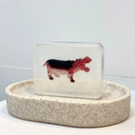 Savon Hippopotame avec Surprise - Savon Enfant Fait Main en France Soap Hit