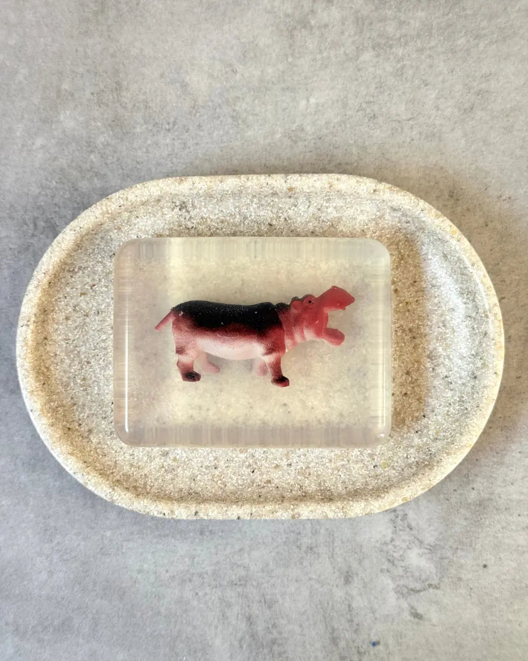 Savon Hippopotame avec Surprise - Savon Enfant Fait Main en France Soap Hit