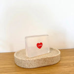 Savon Surprise Love Coeur Rouge - Cadeau Saint-Valentin Fait Main en France Soap Hit