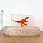 Savon Velociraptor Dinosaure avec Surprise - Savon Dinosaure Enfant Fait Main en France Soap Hit