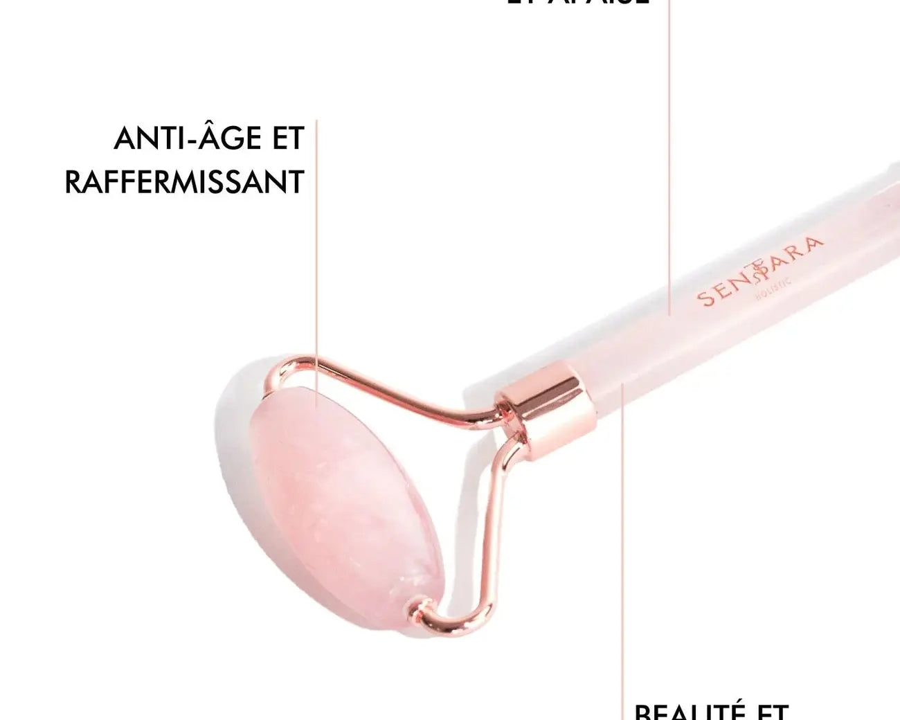 SENTARA : ROLLER VISAGE - QUARTZ ROSE Bumpy