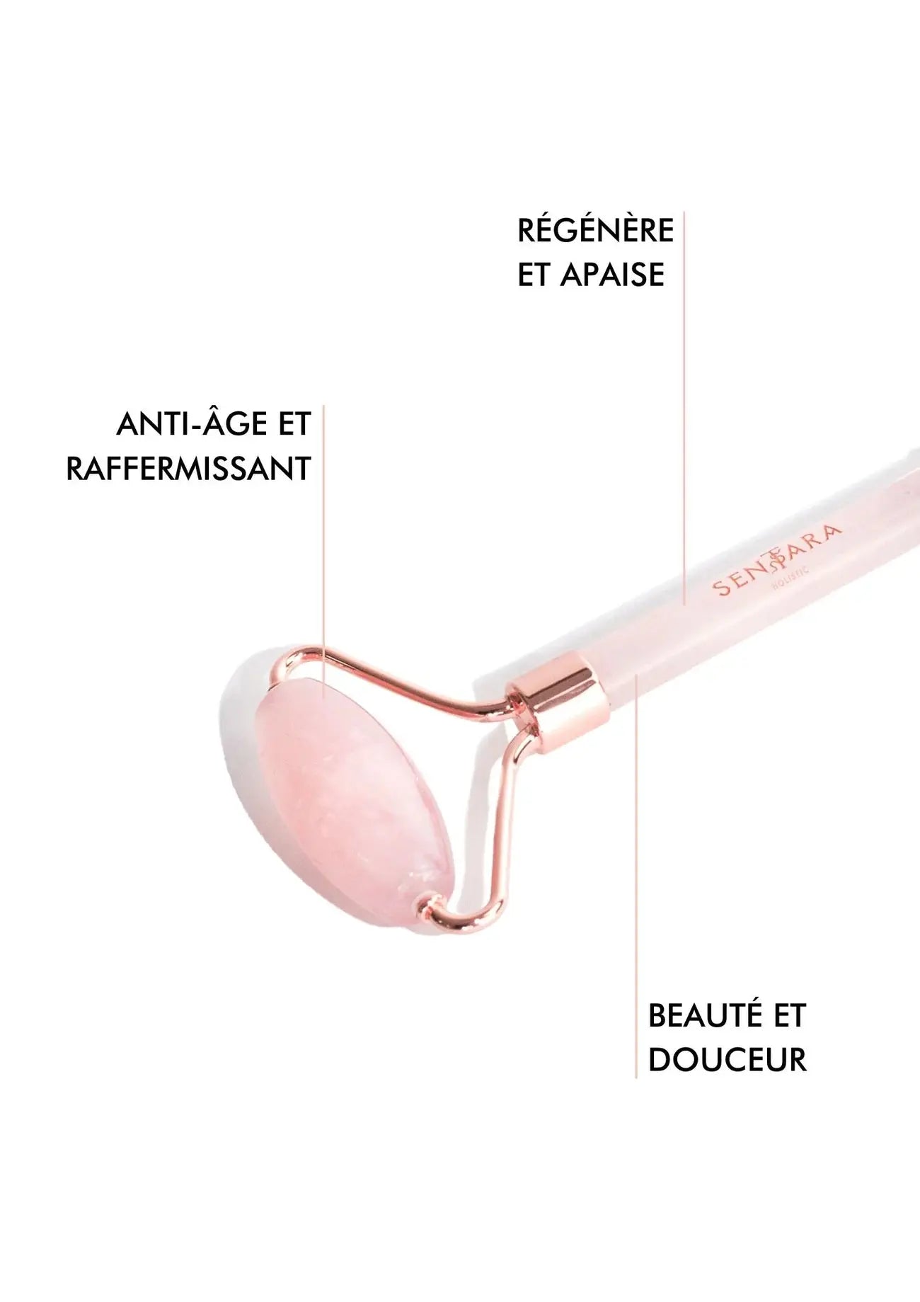 SENTARA : ROLLER VISAGE - QUARTZ ROSE Bumpy