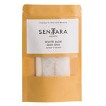 SENTARA : GUA SHA VISAGE - JADE BLANC CŒUR A DENTS Bumpy