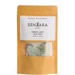 SENTARA : GUA SHA VISAGE -  JADE VERT CŒUR A DENTS Bumpy