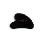 SENTARA : GUA SHA VISAGE - OBSIDIENNE NOIRE CŒUR A DENTS Bumpy
