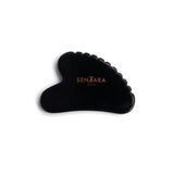 SENTARA : GUA SHA VISAGE - OBSIDIENNE NOIRE CŒUR A DENTS Bumpy