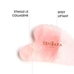 SENTARA : GUA SHA VISAGE - QUARTZ ROSE COEUR A DENTS Bumpy