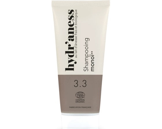 Hydr'aness : Shampooing monoï certifié bio au lait d'ânesse frais 200 ml
