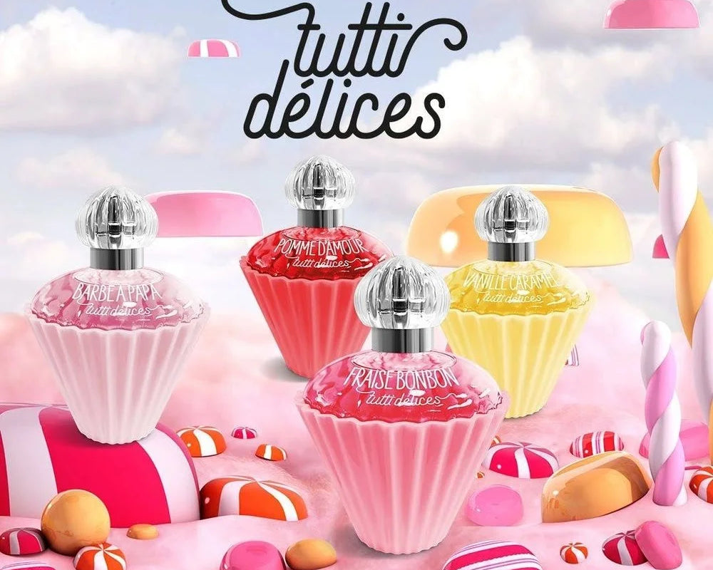 Et si l’imaginaire devenait parfum ? Fraise Bonbon s’ouvre sur une note juteuse et acidulée, joyeuse et espiègle. Cette eau de toilette déploie une gourmandise frivole, pleine de malice et d’enfance retrouvée.

Fraise Bonbon est une parenthèse rose, un clin d’œil sucré à celles qui aiment croquer la vie. Son sillage joue entre crème chantilly et vanille, dans une farandole légère et insouciante. À adopter comme une friandise invisible du quotidien.
