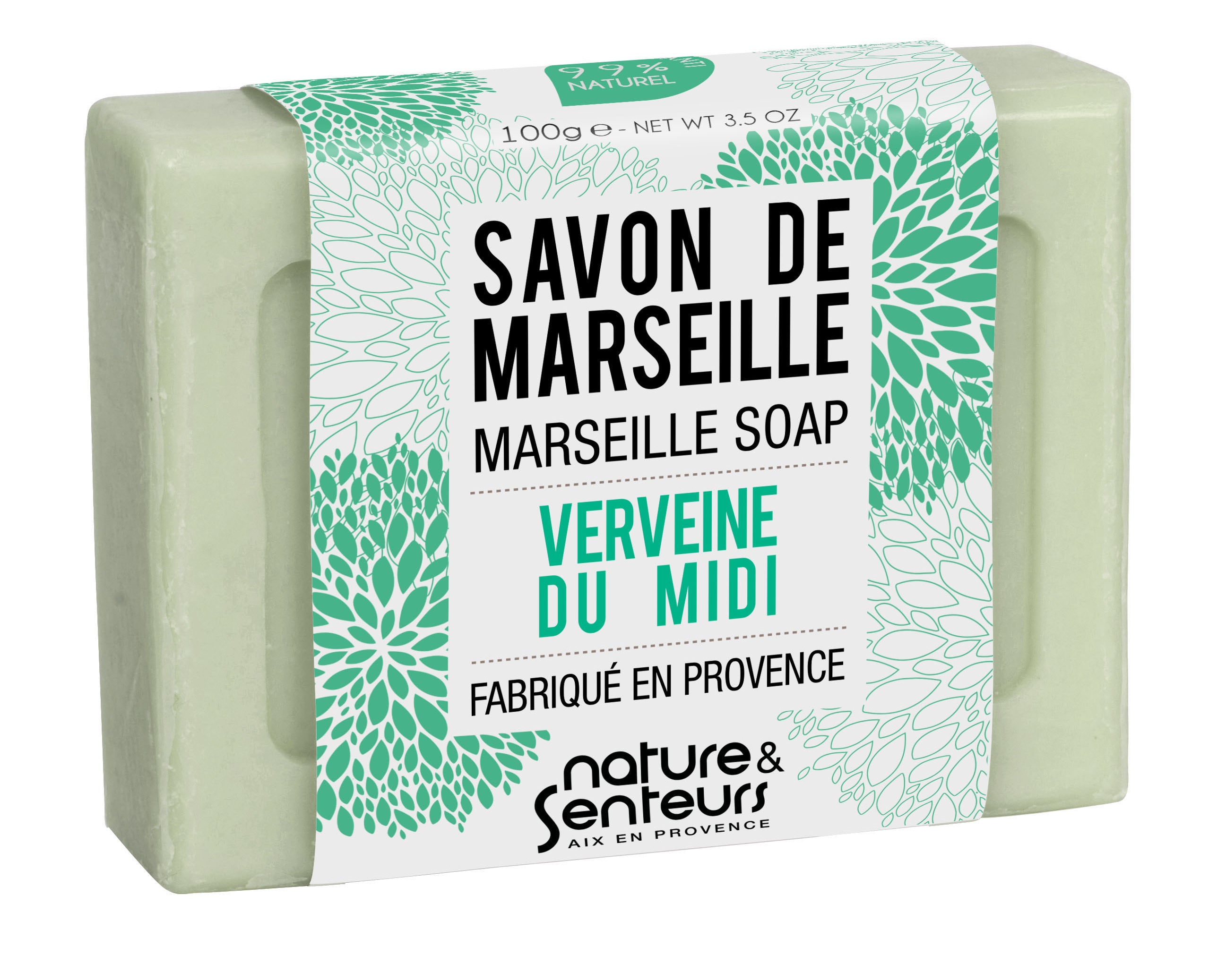 Nature et sens : Savon de Marseille - Parfum Fleur de Jasmin -100g